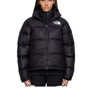 The North Face Women's viral Black Nuptse Puffer Coat